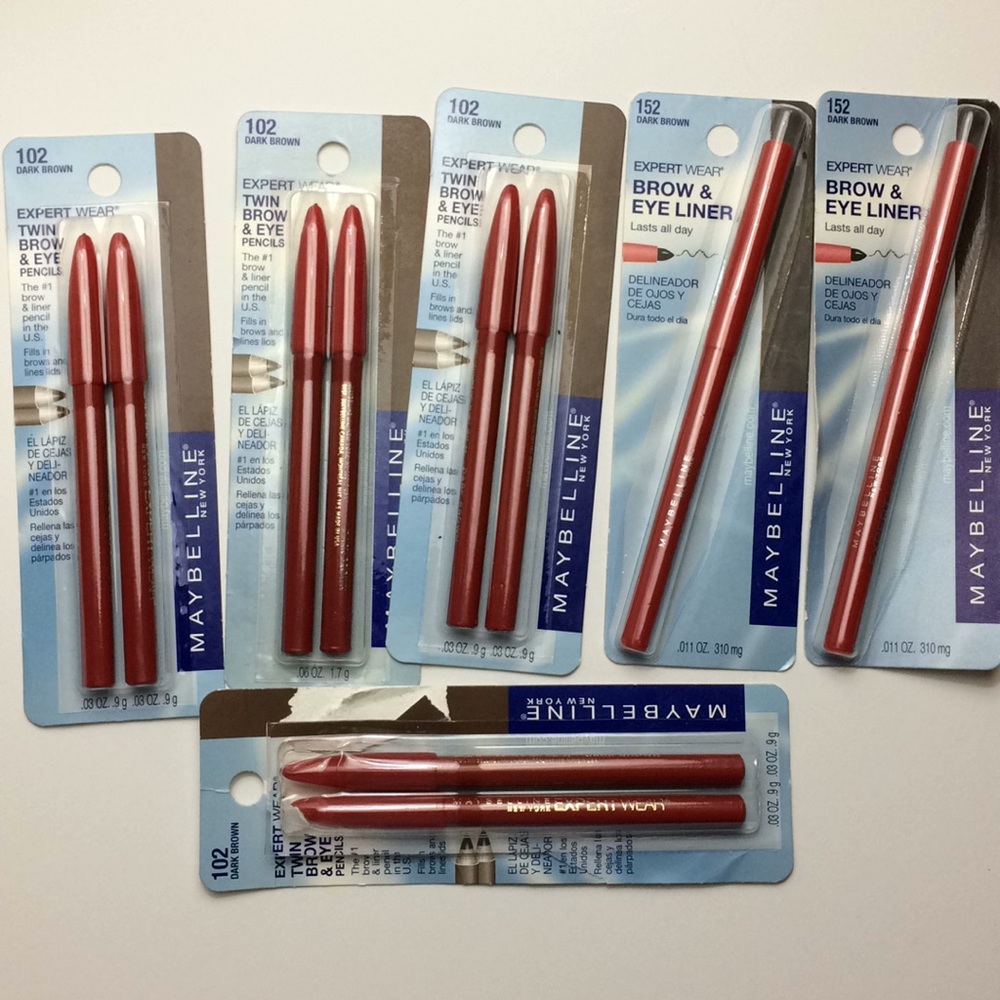 Maybelline Dark Brown Brow and Eye Liner lot